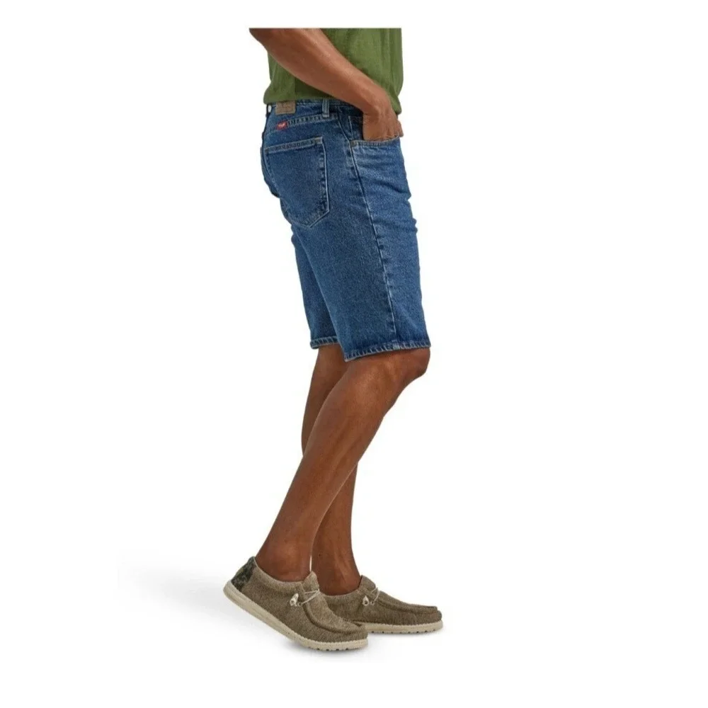 Wrangler Denim Shorts Mens 46 Blue 5-Pocket Relaxed Fit‎ 10